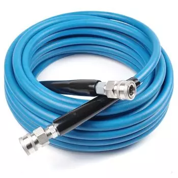 Terminal Garage Professional High Pressure Hose Quick Connect Coupler QC Bonded 50ft Approximately 15m 3/8 синий