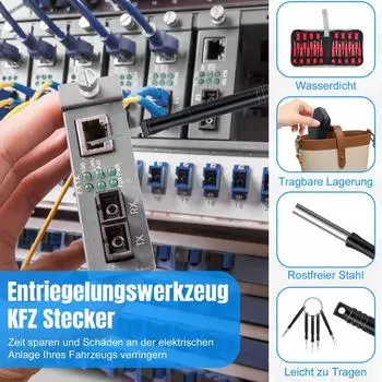 Terminal Removal Tool Electrical Terminal Disassembly Tool Electrical Connector Pin Removal Tool Kit Pin Extractor Terminal синий