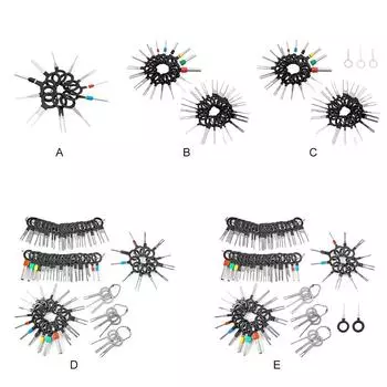 Terminal Remove Tool Set Stainless Steel Portable Car Pin Wire Extracors Accessories, 41pcs