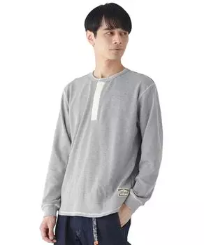 Термо Хенли с длинным рукавом серый [Cliff Mayer] футболка, мужская, средний, серый