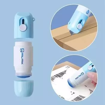 Термобумага Easer Mail Opener 2 в 1 Корректирующая жидкость с ножом Anti Peep Identity Information Privacy Protector Eraser2 синий