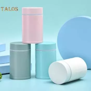 Термобутылка с двойными стенками Сохранение тепла Легко носить с собой Полезный прохладный напиток Кофе Сок Изолированная колба для воды Ежедневное использование циан