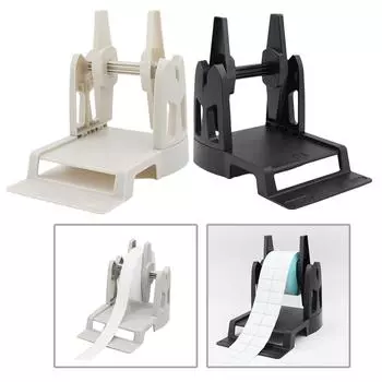 Термодержатель для рулонных и фальцованных этикеток Держатель для транспортных этикеток Бизнес-принадлежности для настольного принтера этикеток чёрный