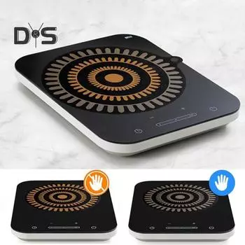 Термохромный силиконовый коврик для защиты индукционной варочной поверхности, индикатор нагрева, легкоочищаемый, нескользящий многоцелевой коврик для индукционных варочных поверхностей, защита плиты 22cm