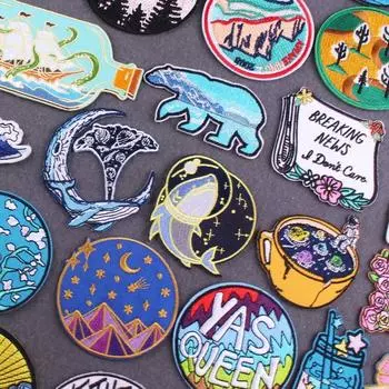 Термоклеящиеся нашивки для одежды, нашивки для вышивки одежды, наклейки с аппликациями на нашивки для одежды