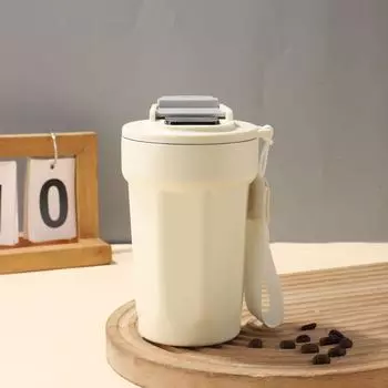 Термокружка для автомобиля из нержавеющей стали 316 с интеллектуальным дисплеем температуры, простая ручная чашка, портативная веревка, восьмиугольная кофейная чашка 450ml