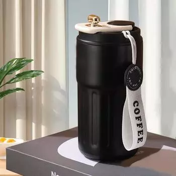 Термокружка из нержавеющей стали 316 с дисплеем температуры, кофейная кружка, портативная вакуумная, для автомобиля, удобная кружка, подарочная кружка высокой ценности 420ml