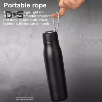 Термокружка из нержавеющей стали 420/550 мл, термос для воды со спиральной крышкой, герметичная термокружка для путешествий, горячих и холодных напитков, металлическая фляжка для спорта 420ml розы красного