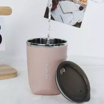 Термокружка, пивные чашки, 300 мл, термос из нержавеющей стали для чая, кофе, бутылка для воды с вакуумной изоляцией, герметичная посуда с крышками 300ml