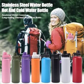 Термокружка с крышкой, защищающей от пыли, термокружка из нержавеющей стали, герметичная, портативная термокружка 750ML чёрный