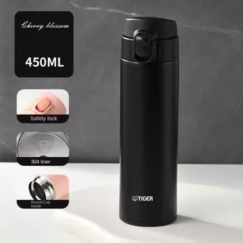 Термокружка Tiger 304 из нержавеющей стали, креативная кружка с подпрыгивающей крышкой 320ML