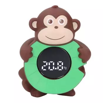 Термометр для детской ванны с изображением обезьяны, светодиодный цифровой дисплей, детский водный термометр для младенцев