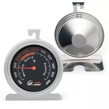 Термометр для духовки, барбекю, выпечка, 2,75-дюймовый циферблат, классическая серия, кухонный термометр из нержавеющей стали