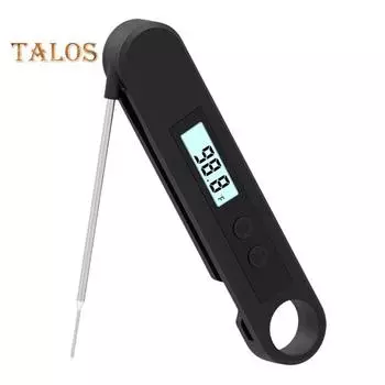 Термометр для гриля, пищевой быстромерный, экологически чистый, прочный инструмент для духовки, кухонный инструмент красный