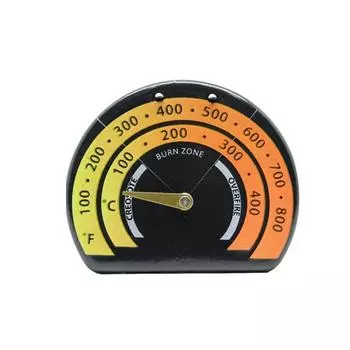 Термометр для камина, магнитный термометр для печи, термометр для трубы, датчик для дровяных печей и пеллетных печей синий
