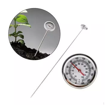 Термометр для компостной почвы, легко считываемый садовый инструмент для наземной фермы на открытом воздухе