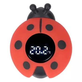 Термометр для купания младенцев со светодиодным дисплеем в форме божьей коровки, оповещение о низкой и высокой температуре, водостойкость IP67