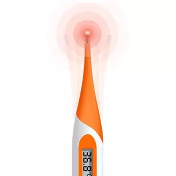 Термометр для проверки температуры под мышками для детей и взрослых, цифровой ЖК-термометр с гибким наконечником