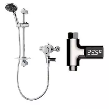 Термометр для воды, безопасная визуальная температура воды без электричества, светодиодный дисплей, термометр для купания ребенка для дома