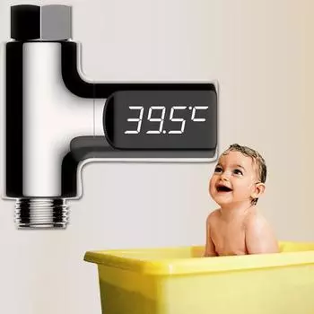 Термометр для воды, безопасная визуальная температура воды без электричества, светодиодный дисплей, термометр для купания ребенка, домашний