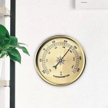 Термометр измеритель температуры, многоцелевой, прочный портативный декоративный круглый для теплицы