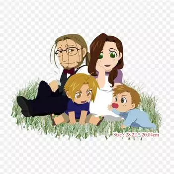 Термонаклейка нашивка на одежду Эдвард Элрик Чиби Эдвард Элрик Уинри Рокбелл Железная нашивка для платья-футболки DIY Моющаяся аппликация A-Level