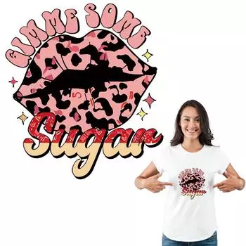 Термонаклейки для одежды Наклейки для губ Термоаппликация Футболки Толстовки Parches Ropa Diy Наклейки для одежды Термонаклейки
