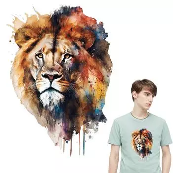 Термонаклейки лесной лев, термопресс, аппликация, модные полосы, аксессуары «сделай сам», наклейки для джинсов, нашивки с железом на наклейках
