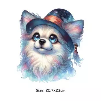 Термонашивки Кот в шляпе Наклейки Термоаппликации Толстовки Diy Parches Ropa Футболка Наклейки для одежды Наклейки на заплатку с термоклеем