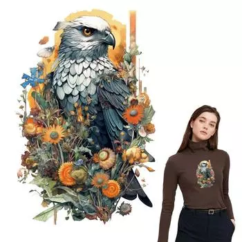 Термонашивки Совы Цветочные наклейки Толстовки Футболки Термопресс Аппликация Diy Parches Ropa Одежда Наклейки Термонаклейки Одежда