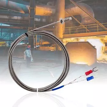 Термопара типа K, 2/3/4/5 м, метрический винтовой зонд M6, датчик температуры 2M