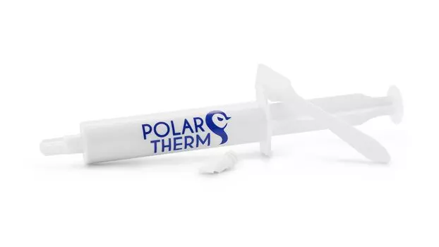 Термопаста Polartherm для ЦП и ГП, 40 грамм термопаста с лопаточкой, высокая теплопроводность, длительный срок службы, безопасное применение термопаста