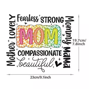 Термоперенос для мамы в подарок Термопресс Аппликация Сделай сам Толстовки Наклейки для одежды Parches Ropa Футболки Гладильные наклейки