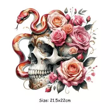 Термоперенос креативные черепа поделки своими руками парчи Ropa футболка термопресс аппликация одежда наклейки термонаклейка