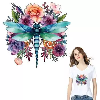 Термопереносы с рисунком стрекозы, толстовки, топы, моющиеся на уровне A, термопресс для самостоятельной стирки, виниловые термонаклейки для одежды