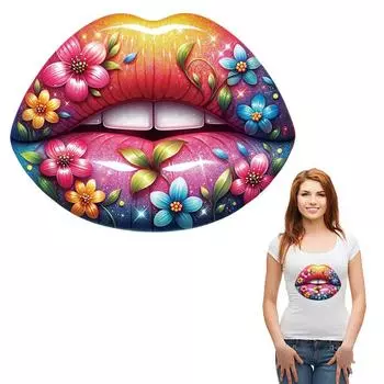 Термопереводные картинки для одежды, термонаклейки с рисунком губ, новый моющийся аксессуар для одежды «сделай сам», теплопередача, принадлежности для рукоделия «сделай сам»