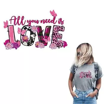 Термопресс-наклейки, термоклеевые полосы, модный термопресс, аппликация, аксессуар «сделай сам», наклейка на джинсы, нашивка с надписью «Любовь»