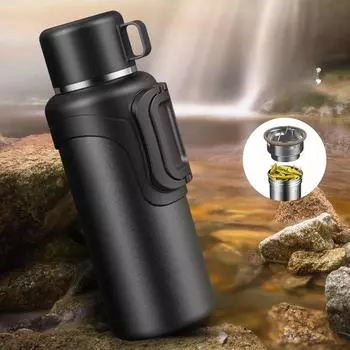 Термос 1,5/2 л, стальной термос для чая или кофе, бытовой термочайник, кухонный термос, бутылка для горячего кофе as picture