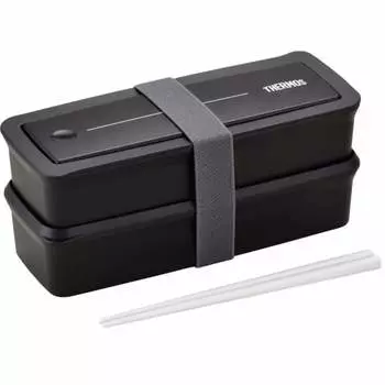 Термос Bento Box 2 Tier Fresh Lunch Box 980 мл черный DJS-980W BK