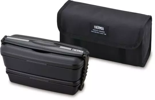 Термос Bento Box 2 Tier Fresh Lunch Box 900 мл Deep Black DJB-906W DPBK