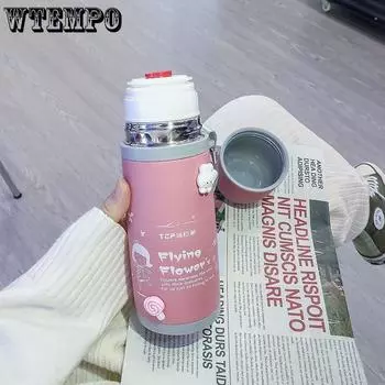 Термос большой емкости, 500 мл, термосы, портативный термос из нержавеющей стали, бутылка для воды, дорожная чайная кружка, офисный термос 500ml