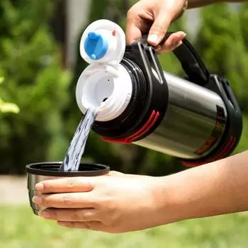 Термос большой емкости для уличной теплоизоляции, бутылки для воды из нержавеющей стали, кружка для кофе, сохраняющая тепло и холод 1.2L