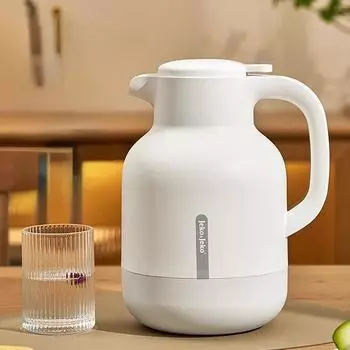 Термос бытовой большой емкости стеклянный вкладыш 36 часов изоляции чайник бутылка для кипячения воды домашний школьный термос 1500ml