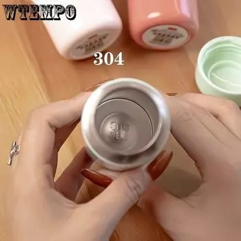 Термос-чашка Intelligent 300 мл, термосы, портативная термос-чашка из нержавеющей стали, бутылка для воды, кружка для чая, офисный термос-чашка 300 ml красный