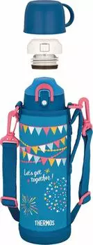 Термос для воды с вакуумной изоляцией Blue Flag 2-Way 1.0L/1.03L FHO-1001WF BL-F