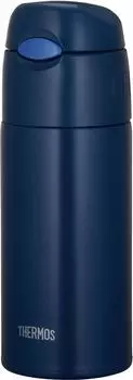 Термос для воды с вакуумной изоляцией, бутылка с соломой, темно-синяя, 400 мл, только для холодного хранения NVY FHL-401 тёмно-синий