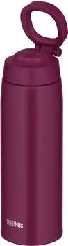 Термос для воды с вакуумной изоляцией, мобильная кружка с петлей для переноски, 750 мл, фиолетовый PL JOO-750