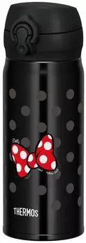 Термос для воды с вакуумной изоляцией, мобильная кружка 400 мл, Disney Ribbon, черная JNL-403DS R-BK