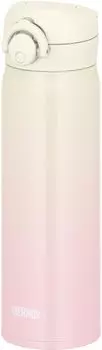 Термос для воды с вакуумной изоляцией, мобильный, цвета слоновой кости, съемный носик для легкой, легкой, из нержавеющей стали, бутылки, кружки, 500 мл, розовый, чистящийся, тип, одним нажатием