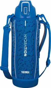 Термос для воды, спортивная бутылка с вакуумной изоляцией, синяя, серебристая, только для холодного хранения BLSL 1,5 л FHT-1501F